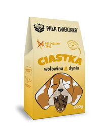 PAKA ZWIERZAKA  Veiseliha kõrvitsaga 200 g koeraküpsiseid