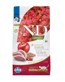 FARMINA N&D Quinoa kassikarvapallid Pardi, õun, jõhvikas 1,5 kg