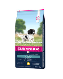 EUKANUBA Active Adult Medium Breed keskmise suurusega koertele värske kanaga 15 kg