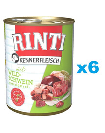 RINTI Kennerfleisch Wild boar Metssea 6x800 g