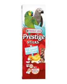 VERSELE-LAGA Prestige Sticks 2 pudelit banaani ja kookospähkli puistetega suurtele papagoidele 140g