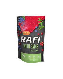 RAFI märgtoit hirveliha, mustikate ja jõhvikatega koertele 500 g
