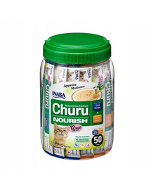 INABA Churu Nourrish 50x14g tuunikala ja kanaga kassidele