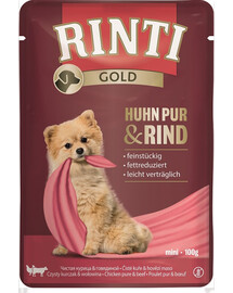 RINTI Chicken Pure&Beef Mini kana- ja veiseliha kotike väikestele tõugudele 100 g