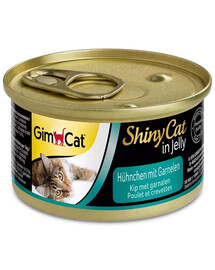 GIMCAT Shiny Cat Chicken&Shrimp in Jelly 70g kana krevettidega želees