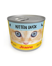 JOSERA Kitten Duck märja kassipoegade toidu purk 200g