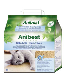 JRS Cat's Best Anibest ECO looduslik puupüünis 10 l (4,5 kg)
