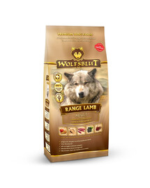 WOLFSBLUT Range Lamb Adult kuivtoit lambaliha ja pruuni riisiga 12,5 kg