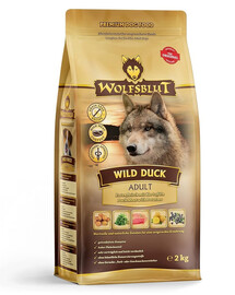 WOLFSBLUT Wild Duck täiskasvanud koerte kuivtoit pardi ja kartuliga 12,5 kg