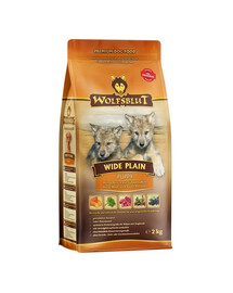 WOLFSBLUT Wide Plain Puppy kutsikate kuivtoit hobuseliha ja maguskartuliga 12,5 kg