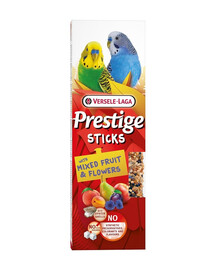 VERSELE-LAGA Prestige Sticks 2 pudelit segatud puuviljade ja lilledega väikestele papagoidele 60g