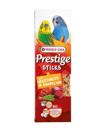 VERSELE-LAGA Prestige Sticks 2 pudelit köögiviljade ja võililledega väikestele papagoidele 60g