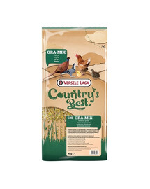 VERSELE-LAGA Country's Best Gra-Mix Ardennes 4kgsegu kodulindude jaoks, mis sisaldab purustatud maisi, päevalilleseemneid ja herneid.