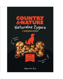 COUNTRY&NATURE Cygara z mięsem dzika dla psa 20 x 85 g
