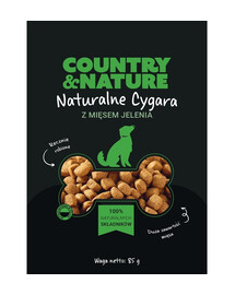 COUNTRY&NATURE Cygara z mięsem jelenia dla psów 20 x 85 g