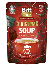 BRIT Care Cat Christmas soup fish 75 g pidulik lõhe supi toit kassidele