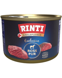 RINTI Singlefleisch Exclusive Horse Pure monoproteiinne hobuseliha 185 g