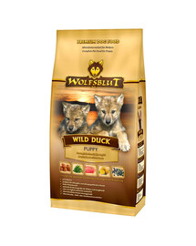WOLFSBLUT Wild Duck Puppy kuivtoit kutsikatoidule pardiga ja kartuliga 12,5 k