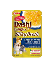 INABA Cat Dashi Delights Silky Broth Kana ja tuunikala 40g