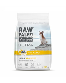 RAW PALEO Ultra Turkey Mini Adult 750g väikestele tõugu täiskasvanud koertele kalkunile