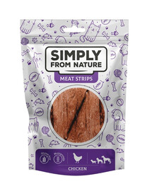 SIMPLY FROM NATURE Meat Strips Liharibad Kana liharibad koertele 80 g
