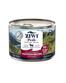 ZIWIPEAK Dog Original Series hirvepääsukese märgtoit 170 g