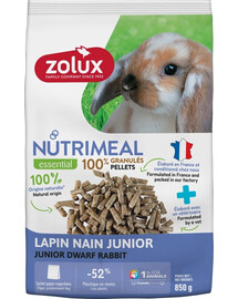 ZOLUX NUTRIMEAL 4 Söödapelletid miniküülikutele juunior 850 g