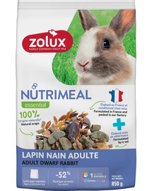 ZOLUX NUTRIMEAL 4 Miniküülikute söödasegu täiskasvanud 850 g