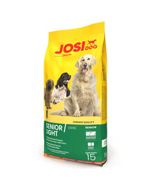 JOSERA JosiDog Senior Light 15 kg vanematele ja vähem aktiivsetele koertele
