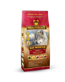 WOLFSBLUT Adult Blue Mountain kuivtoit hirveliha ja küülikuga 12,5 kg