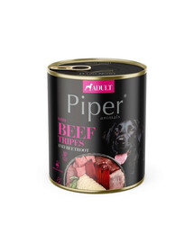 DOLINA NOTECI PIPER Animals veiseliha kõhuga 800 g märgtoit täiskasvanud koertele