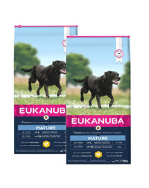 EUKANUBA Thriving Mature Large Breed bogataturtinga šviežia vištiena 30 kg (2 x 15kg)