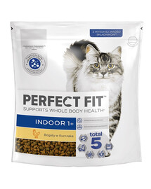 PERFECT FIT (Indoor 1+) 750g kanarikas kuivtoit siseruumides elavatele kassidele