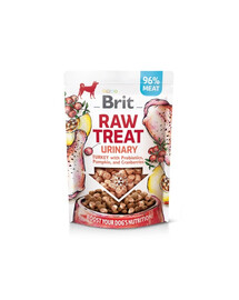 BRIT Raw Treat Freeze Dried Urinary 40 g külmkuivatatud kalkunihõrgutis koos probiootikumidega koertele