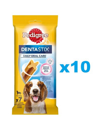 PEDIGREE DentaStix (keskmise tõu) hambahooldus koertele 70 tk. - 10x180g