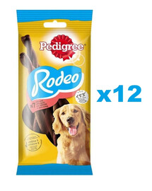 PEDIGREE Rodeo 12x122 g veiseliha maiuspala koertele