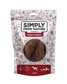 SIMPLY FROM NATURE Meat Strips Liharibad Kitseliharibad koertele 80 g