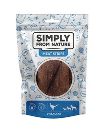SIMPLY FROM NATURE Meat Strips Faasaniliha ribadeks koertele 80 g