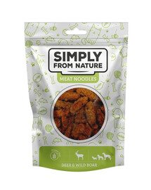 SIMPLY FROM NATURE Meat Noodles Lihapallid hirve ja metsseaga koertele 80 g