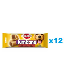 PEDIGREE Jumbone veise- ja linnuliha maitsega maiuspala keskmise suurusega koertele 12x180g
