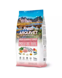 ARQUIVET Fresh Poolniiske koeratoit lõhega ja kalkuniga 10 kg