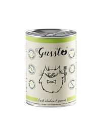 GUSSTO Cat Fresh Chicken Prawns märg toit 400 g