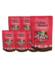 DOLINA NOTECI Superfood sarna i wołowina mokra karma dla kotów 10x85g