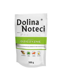 Premium Bogata W Dziczyznę Karma Dla Psa 0,5 kg