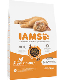 Cat Kitten & Junior All Breeds Chicken 10 kg