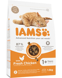 IAMS for Vitality Chicken täiskasvanud kassidele kana 1,5 kg