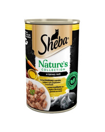 puszka 400 g Nature's Collection koktajl drobiowy z wątróbką i olejem z ryb z przybraniem z marchewki w terynie
