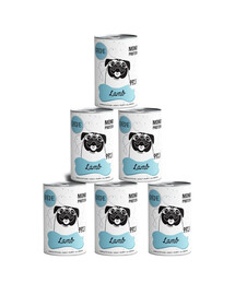 PAKA ZWIERZAKA PEPE Lamb 99% (jagnięcina) 6x400 g