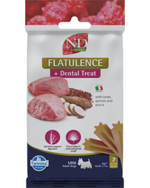 N&D Quinoa Dental Treat Flatulence Mini 60 g (7 szt) przysmak dentystyczny dla psów ras małych