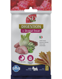 N&D Quinoa Dental Treat Digestion Mini 60 g (7 szt) przysmak dentystyczny dla psów ras małych